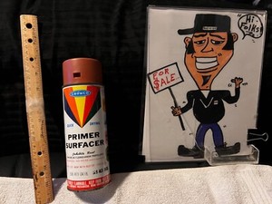 GROWCO RARE SPRAY PAINT, Primer CAN VINTAGE LOOK 518 RED OXIDE FOR DISPLAY SEE🎨
