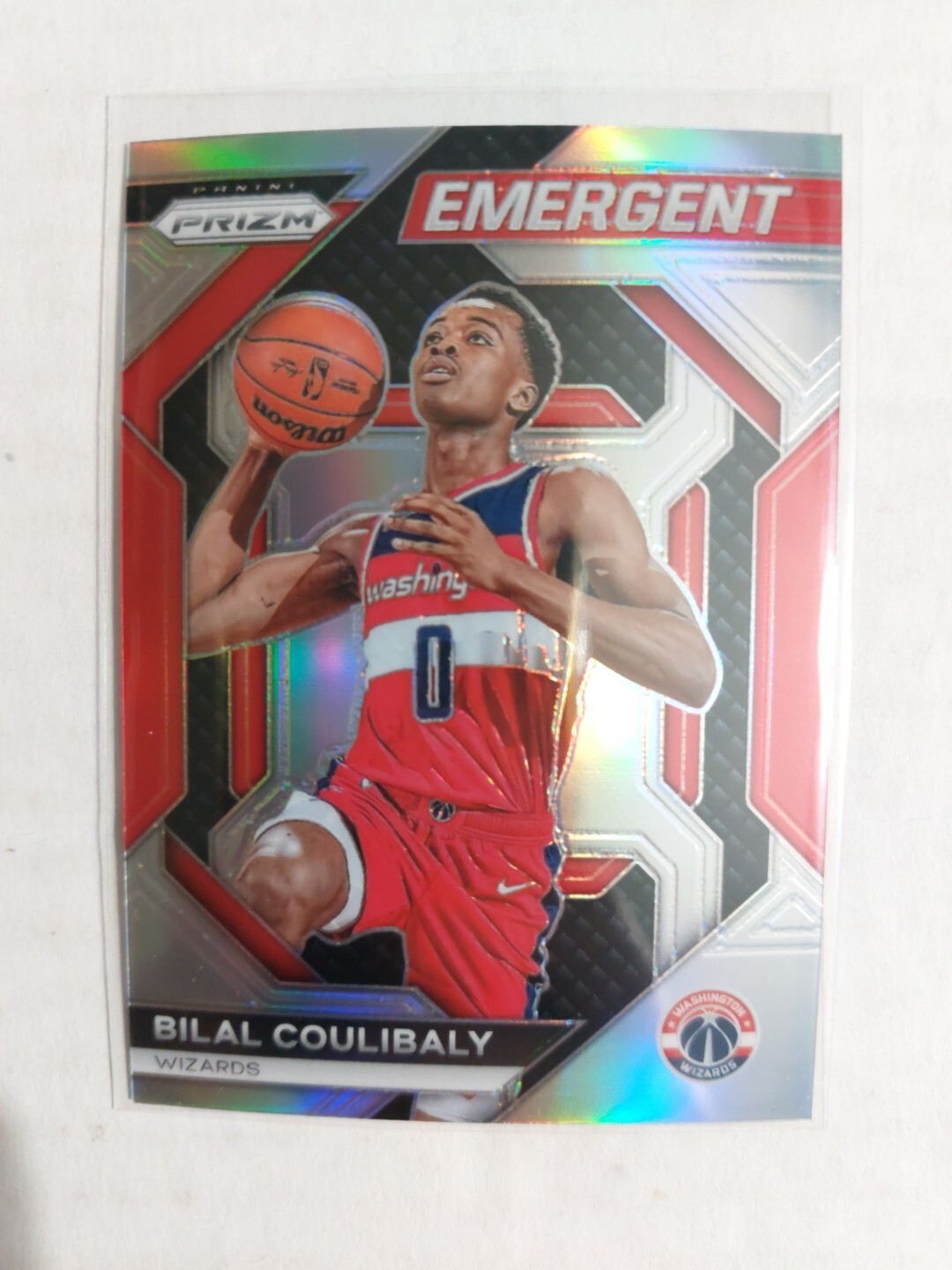 2023-24 Panini Prizm Emergent Bilal Coulibaly #4 Silver Prizm