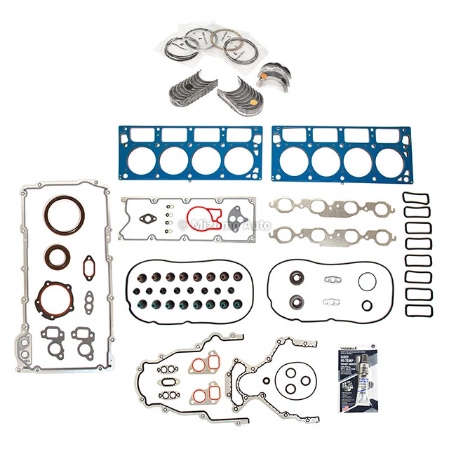 Juego completo de juntas cojinetes anillos aptos para Chevrolet Corvette 02-04 5,7 L V8 OHV Foto 2 de 4