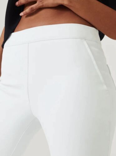 PANTALONES SPANX Talla XL Alto Blanco Elastizado Pull-on On-The-Go Kick Flare NUEVO 20373T - Imagen 4 de 13