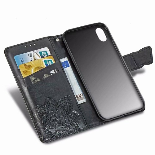 Diamond Butterfly Leather Wallet Phone Case For iPhone 16 15 14 13 12 11 Pro Max - Picture 5 of 19