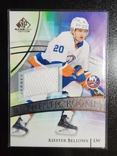 KIEFFER BELLOWS 2020-21 Upper Deck SP Game Used FOIL ROOKIES JERSEY PATCH NY