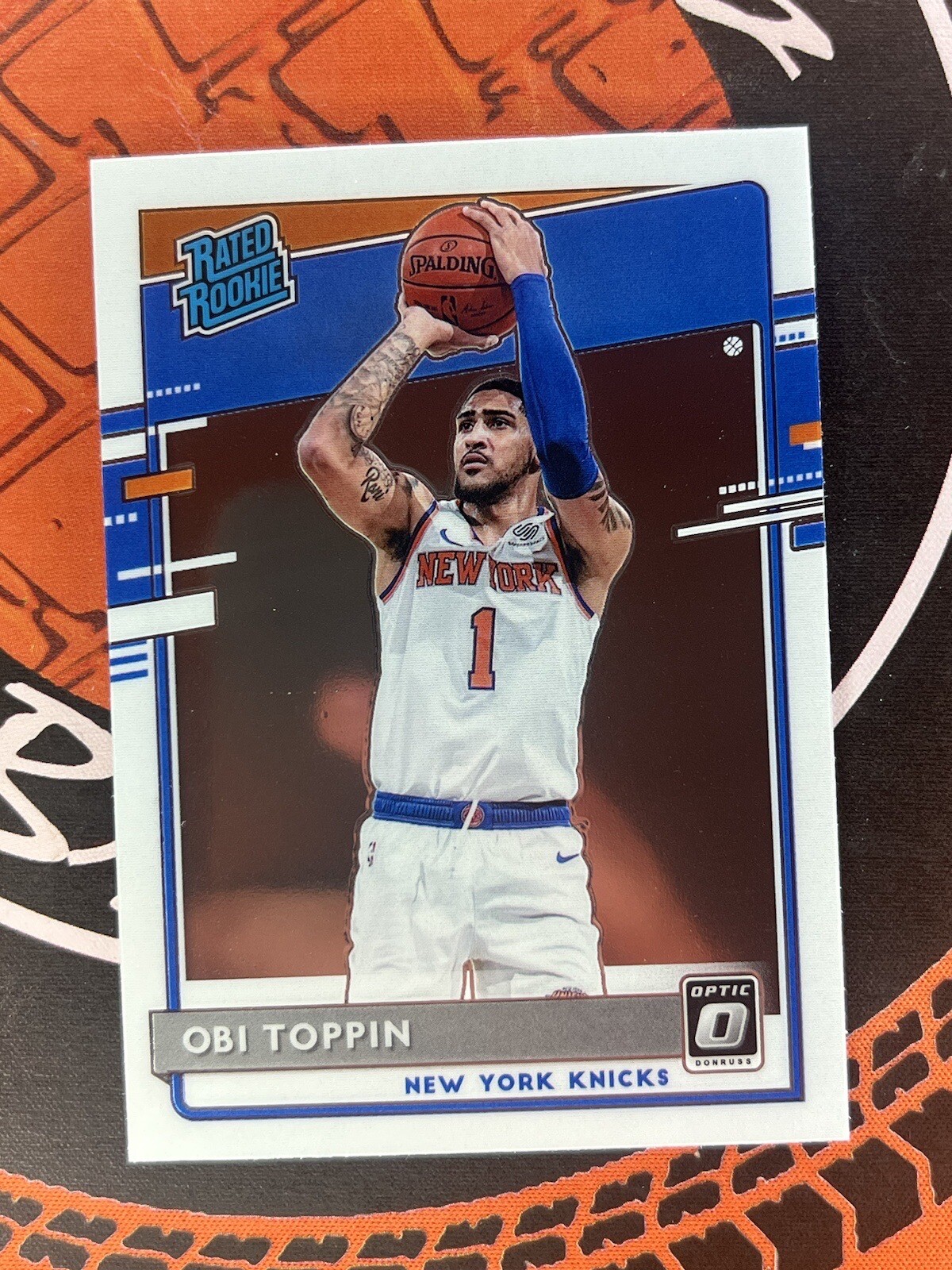 2020-21 Panini Optic Obi Toppin Rated Rookie Rc #158 New York Knicks