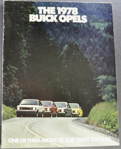1978 Buick Opel Catalog Brochure Sport Coupe Deluxe Sedan Excellent Original 78