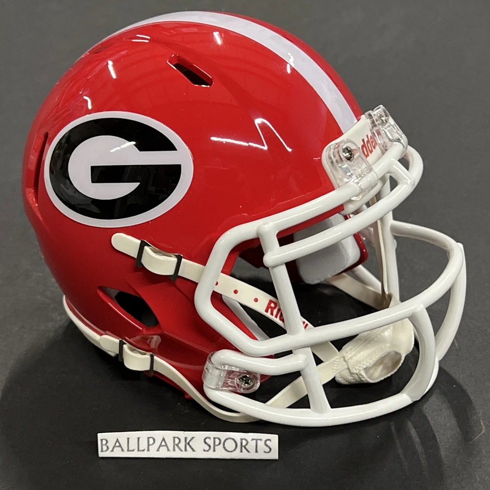 Mini casco de velocidad Georgia Bulldogs Riddell con licencia NCAA ¡Nuevo! Foto 3 de 4