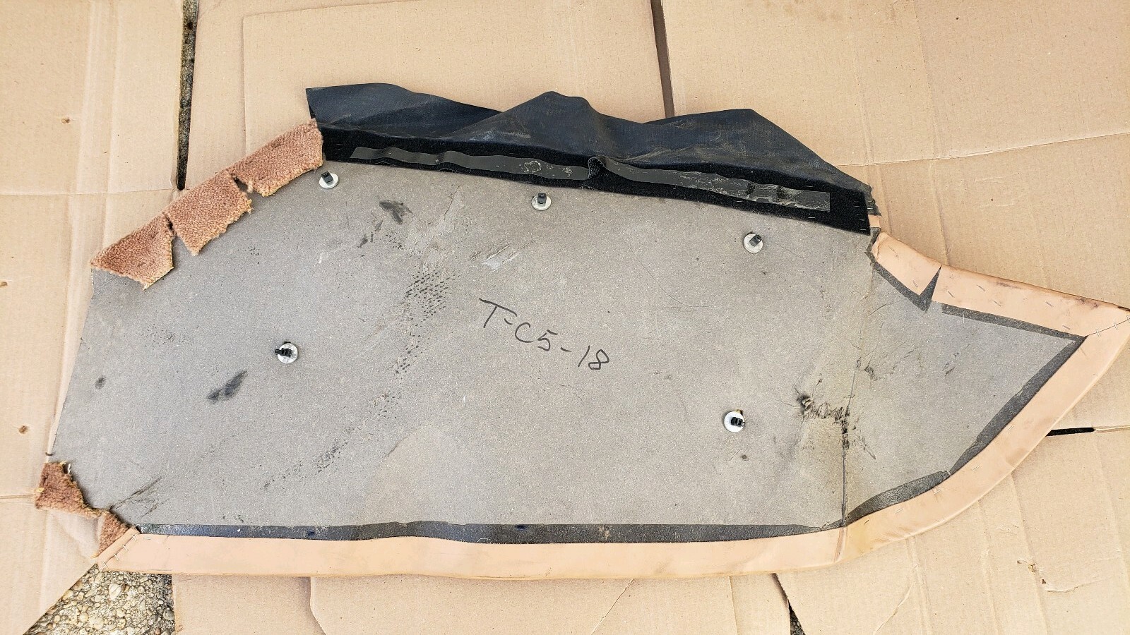 1999-2004 BENTLEY ARNAGE SEDAN INTERIOR FLOOR TRUNK CARPET MAT COVER RIGHT SIDE 