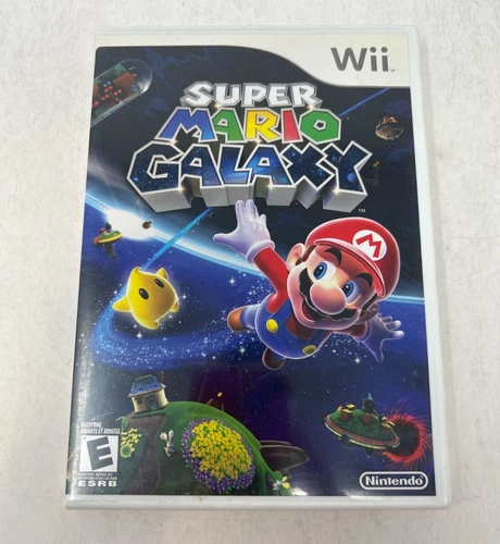 Case and Manual Only NO GAME Super Mario Galaxy Nintendo Wii Authentic