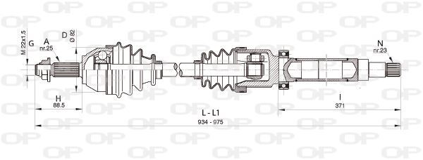 Cardan droit pour Ford Focus 1.6 1.4 et 2.0 16V de 1998 à 2004