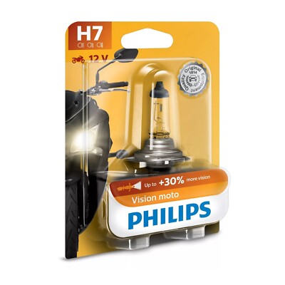 Philips H7 Headlight Globe Bulb H7 12972 PR 12V 55W PX26D BW VISION MOTO