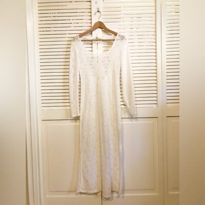 white christmas dresses Joanne Crochet Cover Up Maxi Dress – VICI