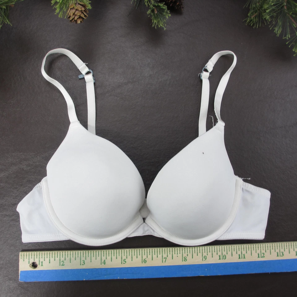 Sujetador Xhilaration 38D Blanco Acolchado Con Aros Cierre Ajustable Espalda Foto 2 de 4
