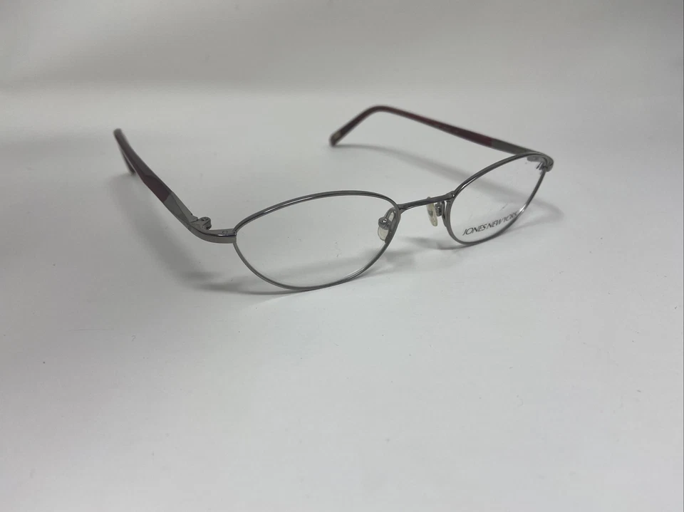 MARCO DE GAFAS JONES NEW YORK PLATA MALVA ROJO OVALADO 48-19-135 IS48 Foto 4 de 4