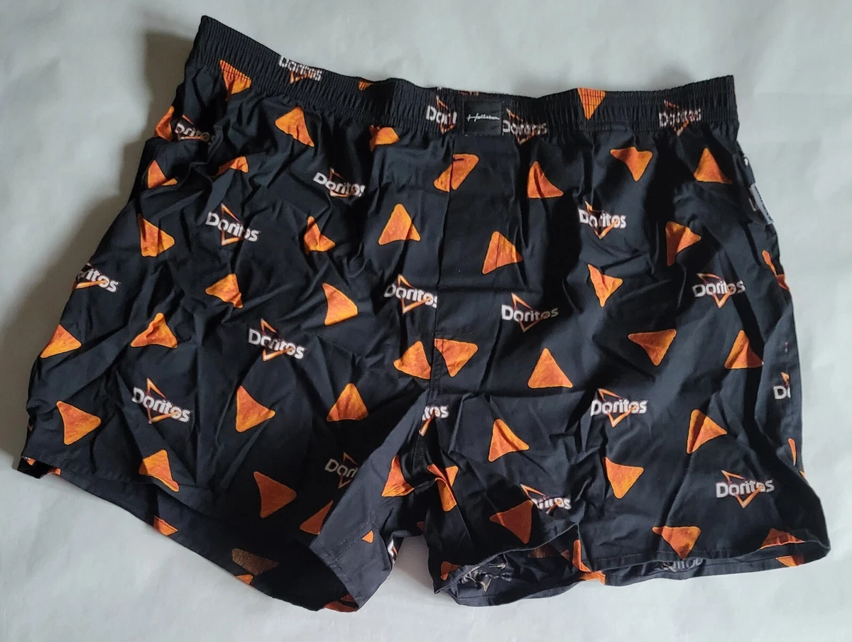 Doritos Hollister Men's Woven Boxers/ Underwear Black Size Medium New