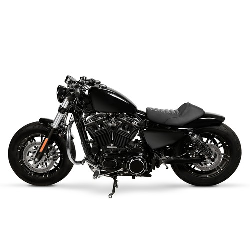 Gel Front Rider Driver Solo Seat Fit For Harley Sportster 883 1200 48 72 2010-22 - Picture 6 of 11