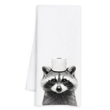Raccoon Gifts Hand Towels for Bathroom Raccoon Decor Bathroom Hand Towels Rac...