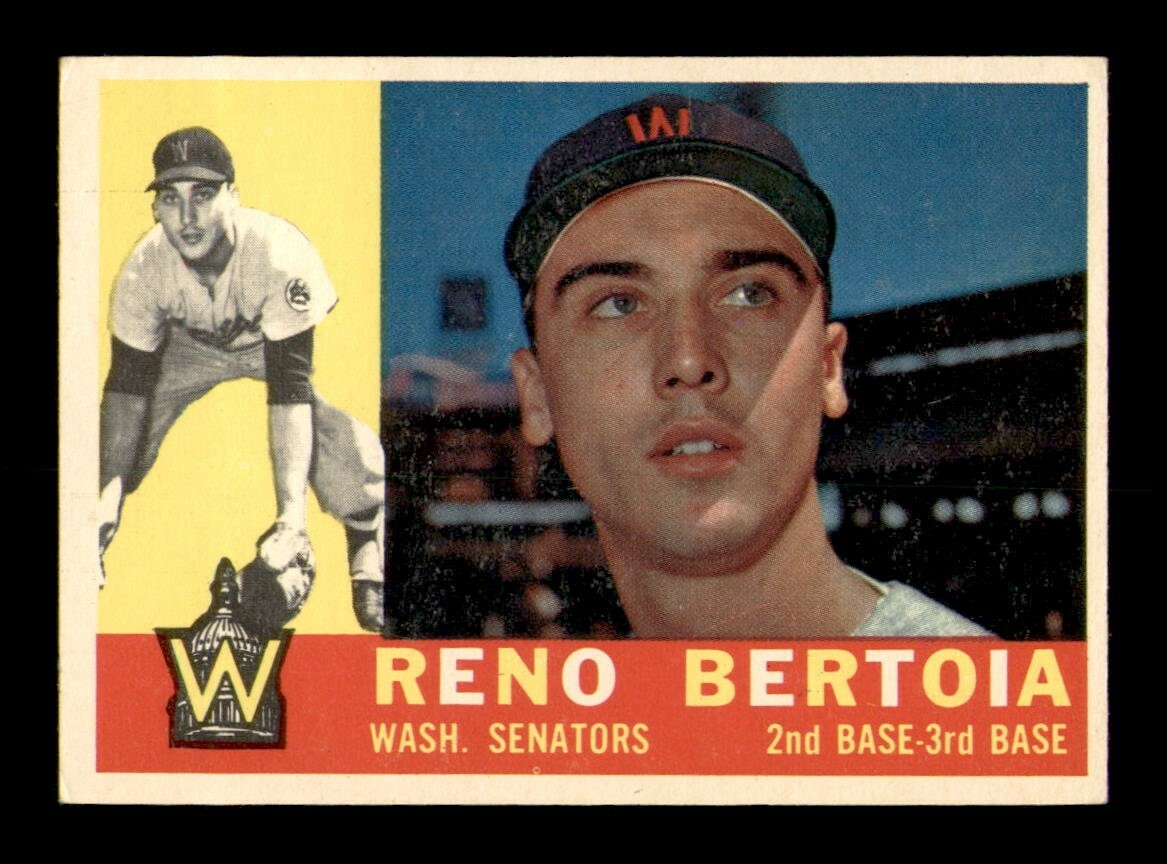 1960 Topps #297 Reno Bertoia EX-MT Baseball Card OBGcards