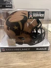 NICO COLLINS SIGNED HOUSTON TEXANS SALUTE TO SERVICE 3 2024 MINI HELMET BAS COA