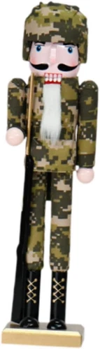 Hellery Nutcracker Desktop Model Nutcracker Desktop Decorative Wooden Nutcrac... - Picture 7 of 12