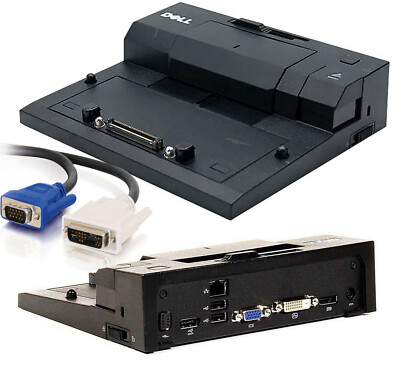 DOCKING-STATION PORT-REPLICATOR DELL PR03X LATITUDE E6330 6400 6410 5500 #11 