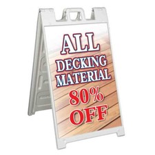 ALL DECKING MATERIAL 80% OFF Signicade 24x36 Aframe Sidewalk Sign Banner Decal