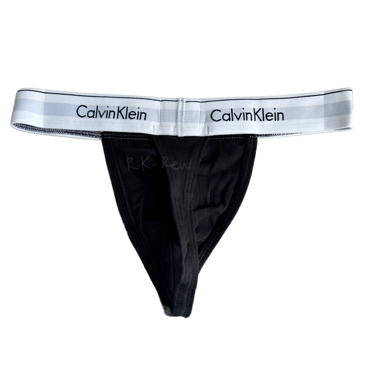 Calvin Klein CK Mens Modern Cotton Stretch Thong Size S Black