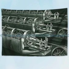 steel Boris Artzybasheff art tapestry cloth poster bedroom decoration
