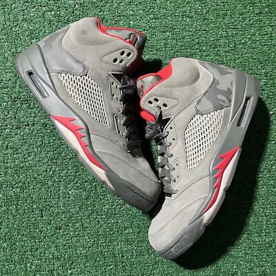 Size 12 - Jordan 5 Retro P51 Camo 136027-051 Ships Fast