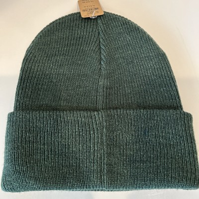 Victoria\'s Secret Pink Rib Knit Beanie Dark Green Ladies Winter Outdoors VICTORIAS SECRET KNIT WINTER COLORBLOCK SHINE LOGO BEANIE  main image 3