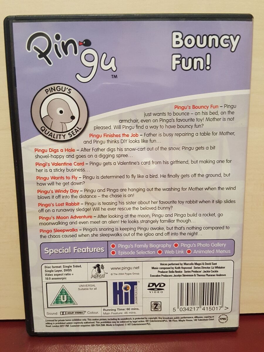 Pingu - Bouncy Fun! - All New Stories - Region 2 DVD (J115 Pingu - Bouncy Fun! - All New Stories - Region 2 DVD (J115