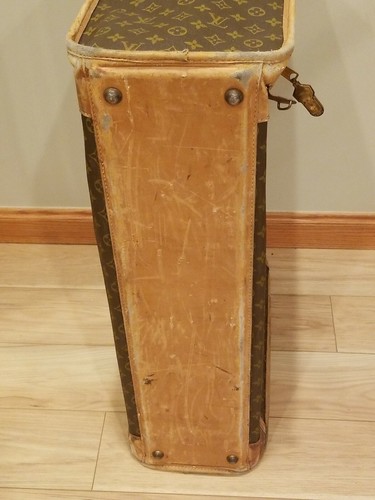 Authentic Vintage Louis Vuitton LV Monogram Larg Suitcase initials J.R.H.Thouron - Picture 6 of 12