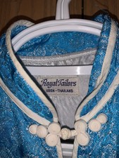 Royal Tailors Ubon-thailand Silk Turquoise Women's Small Jacket