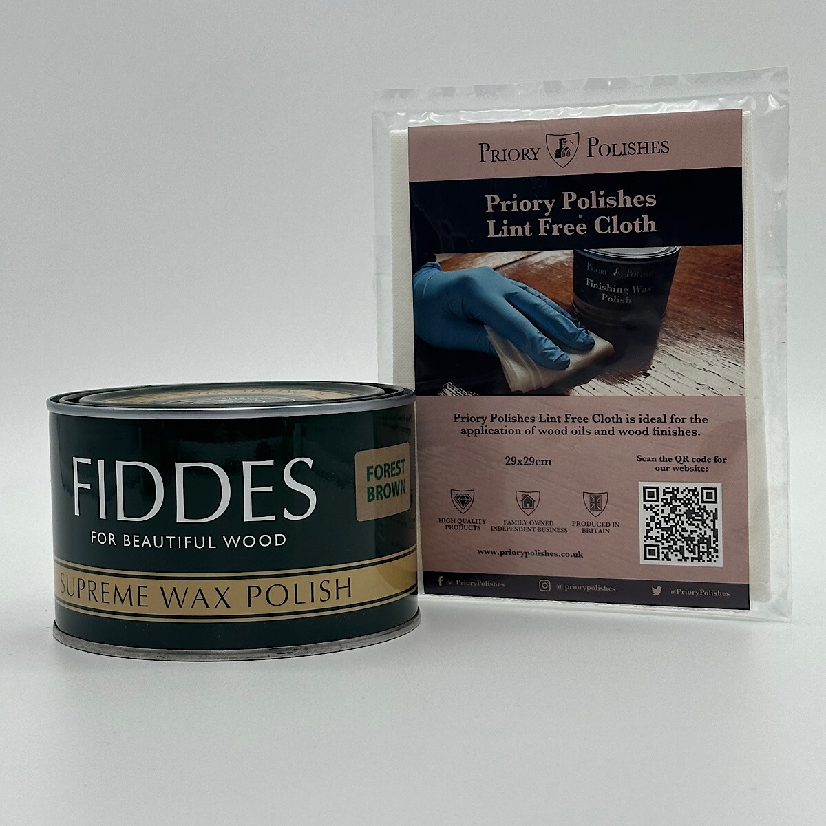Fiddes Supreme Forest Brown Wax – 400ml Free Priory Polishes