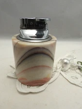 Vintage Marble Table Top Cigarette Lighter Japan 3 1/2"