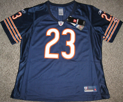 Devin Hester Chicago Bears Women's 2XL Navy Blue Home Reebok