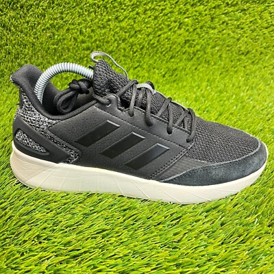 Adidas Questarstrike X Womens Size 8 Black White Walking Running Shoes Sneakers