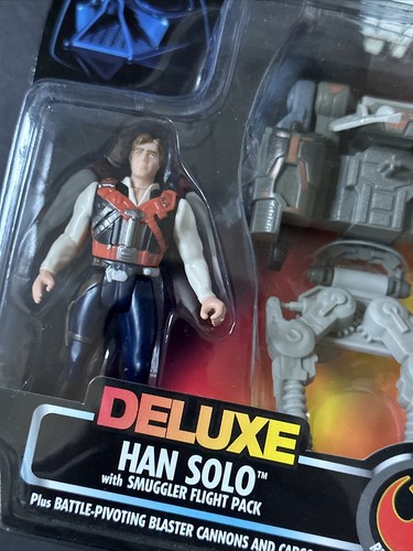 1996 Kenner Star Wars HAN SOLO Deluxe Schmuggler Flugpaket Power of the Force Neu - Bild 4 von 5