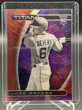 Jose Devers 2021 Chronicles Titan 041/199 Ruby Wave Prizm Rookie Card #8 Marlins. rookie card picture