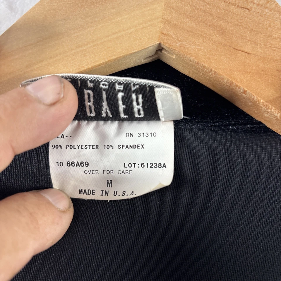 A. Byer California 女式黑色天鹅绒西装外套中号美国制造复古 — 第 3/4 张图片