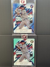 Josh Jung Lot (2) 2025 Topps Pristine – Blue /75 &amp; Aqua /199 – Rangers