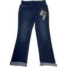 DG2 Diane Gilman NWT Women  s Medium Casual Blue Jeans Stretch Denim