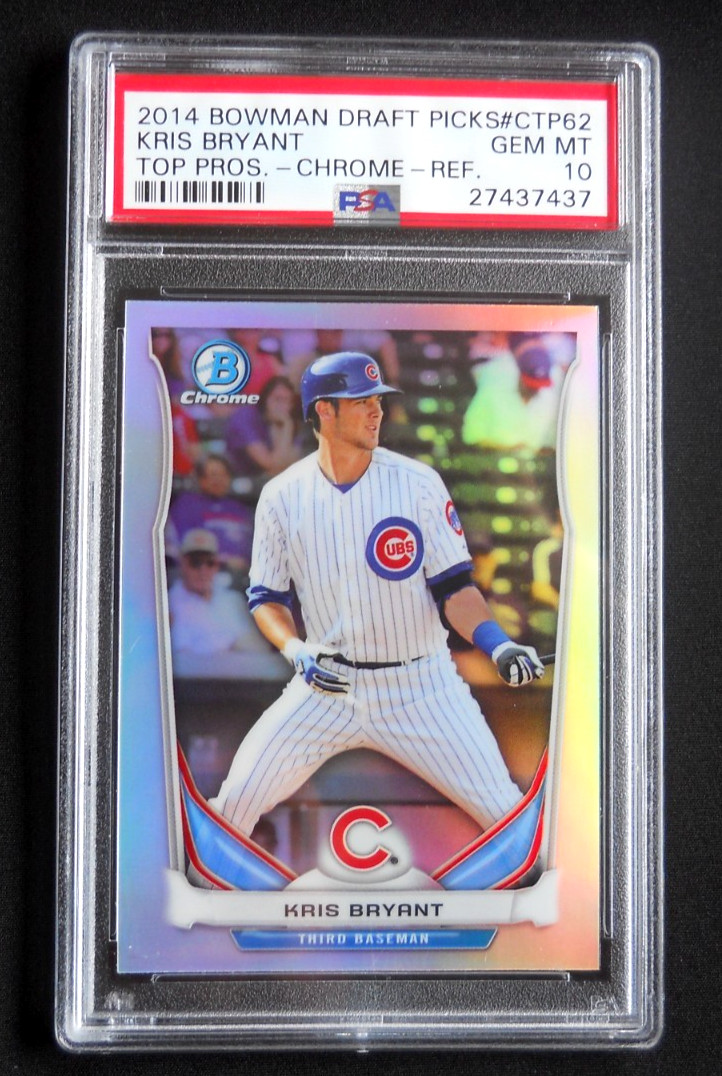 2014 Bowman Chrome Draft Prospect Kris Bryant Refractor CTP-62 PSA 10 MINT