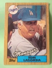 1987 Topps - Tommy Lasorda #493 - Los Angeles Dodgers 
