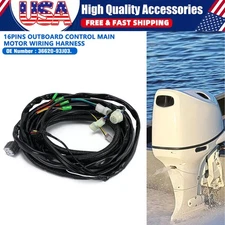 Outboard Control Main Wiring Harness 16Pins 20FT Lengt 36620-93J01 For Suzuki