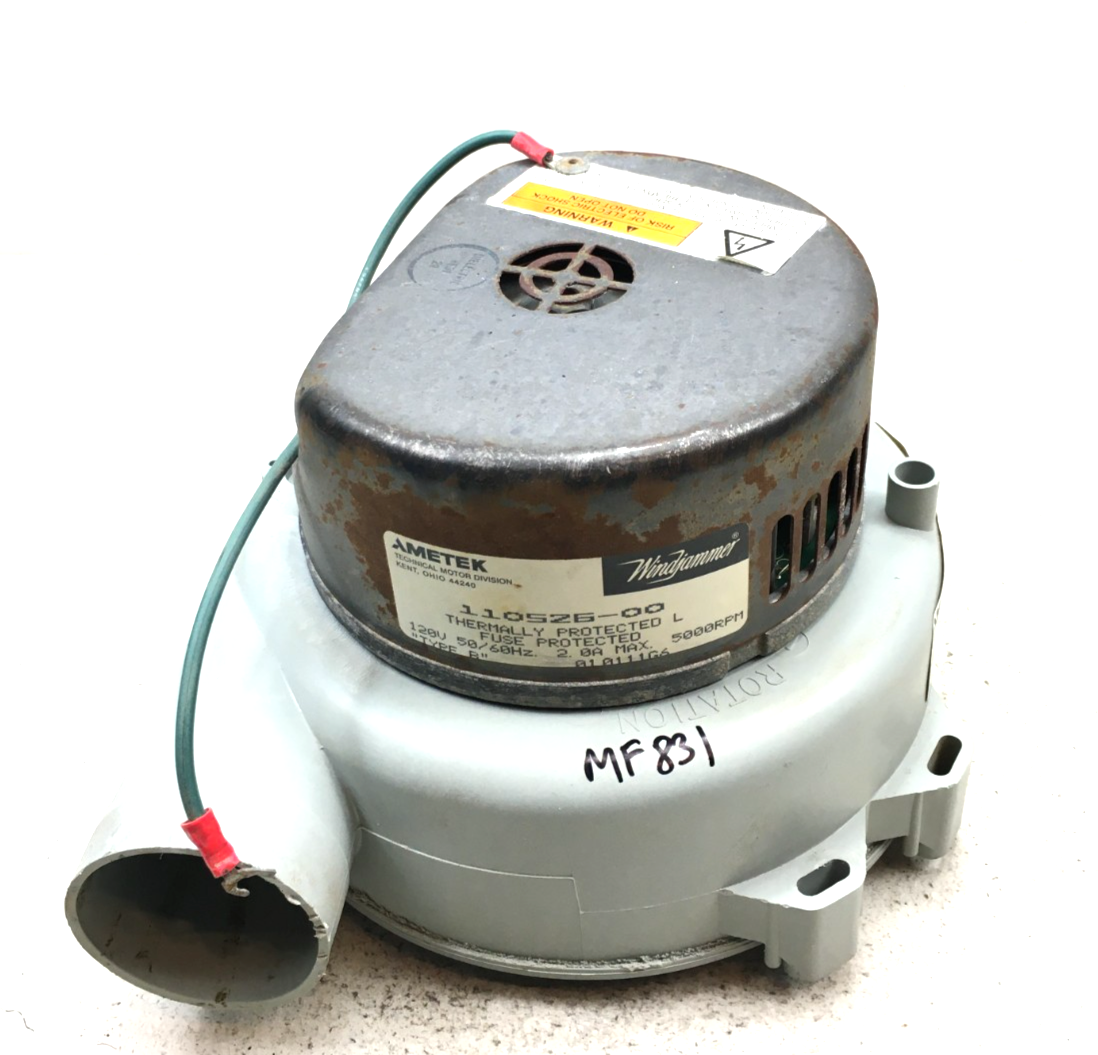 AMETEK 110526-00 Variable Speed Motor 117814-00 120V WindJammer