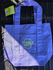 Trader Joe's Mini Canvas, Trick-Or-Treat Tote Bag Halloween Purple Ships Today!