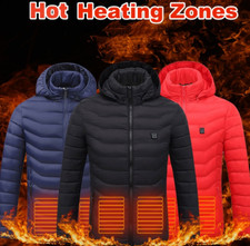 New Heated Jacket Coat USB Electric Jacket Cotton Coat Heater Thermal Clothing H