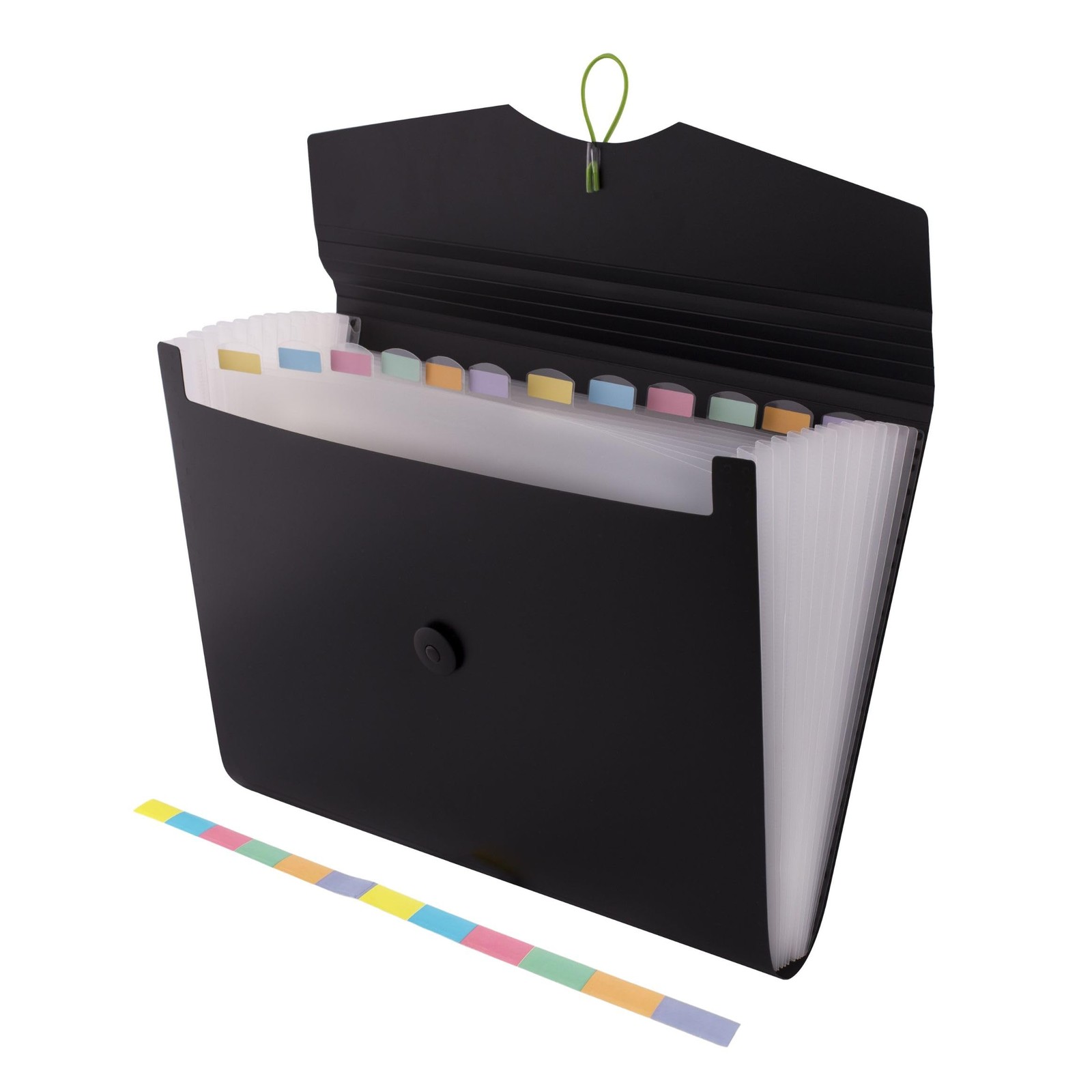D.RECT | Expandable Expanding File | Document Organiser | Folders Black