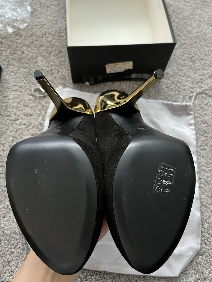 Escarpins Giuseppe Zanotti - Noir Et Blanc - Cuir Verni - Taille 7.5 US - Neuf Avec Boîte (NIB)