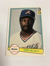 1982 Donruss Atlanta Braves Eddie Miller
