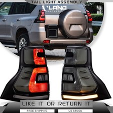 Vland Led Smoked Tail Lights For Toyota Land Cruiser Prado 2010-17 Wsequential